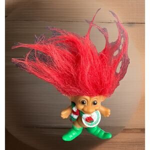 Vintage Christmas Elf Troll Doll BY RUSS With Original Tag Preowned Mint